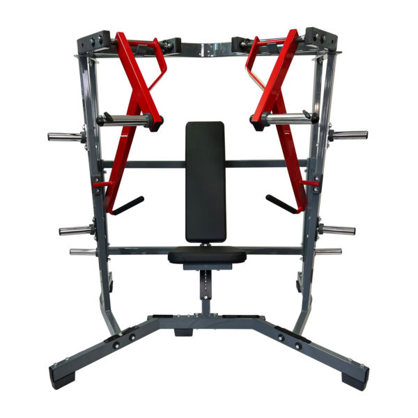 Posilňovacie zariadenie Hammer Strength Plate Loaded Iso-Lateral Wide Chest na tréning spodných prsných svalov